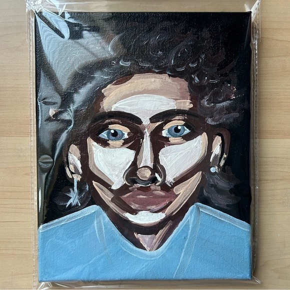 Original  “Abstract Boy” Acrylic Painting on Canvas - Picture 4 of 5